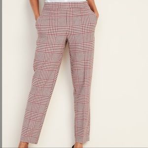 Old Navy Plaid Pull On Pants, Medium